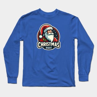 Christmas Night With Santa Claus Long Sleeve T-Shirt